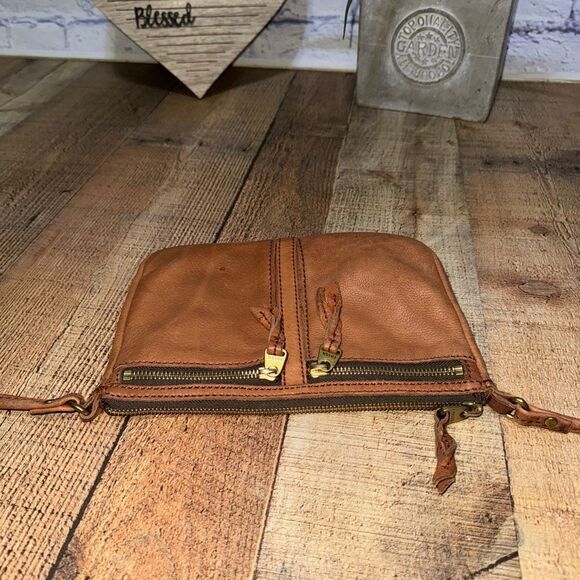 Fossil Erin Crossbody Handbag Tan Leather - Picture 3 of 11